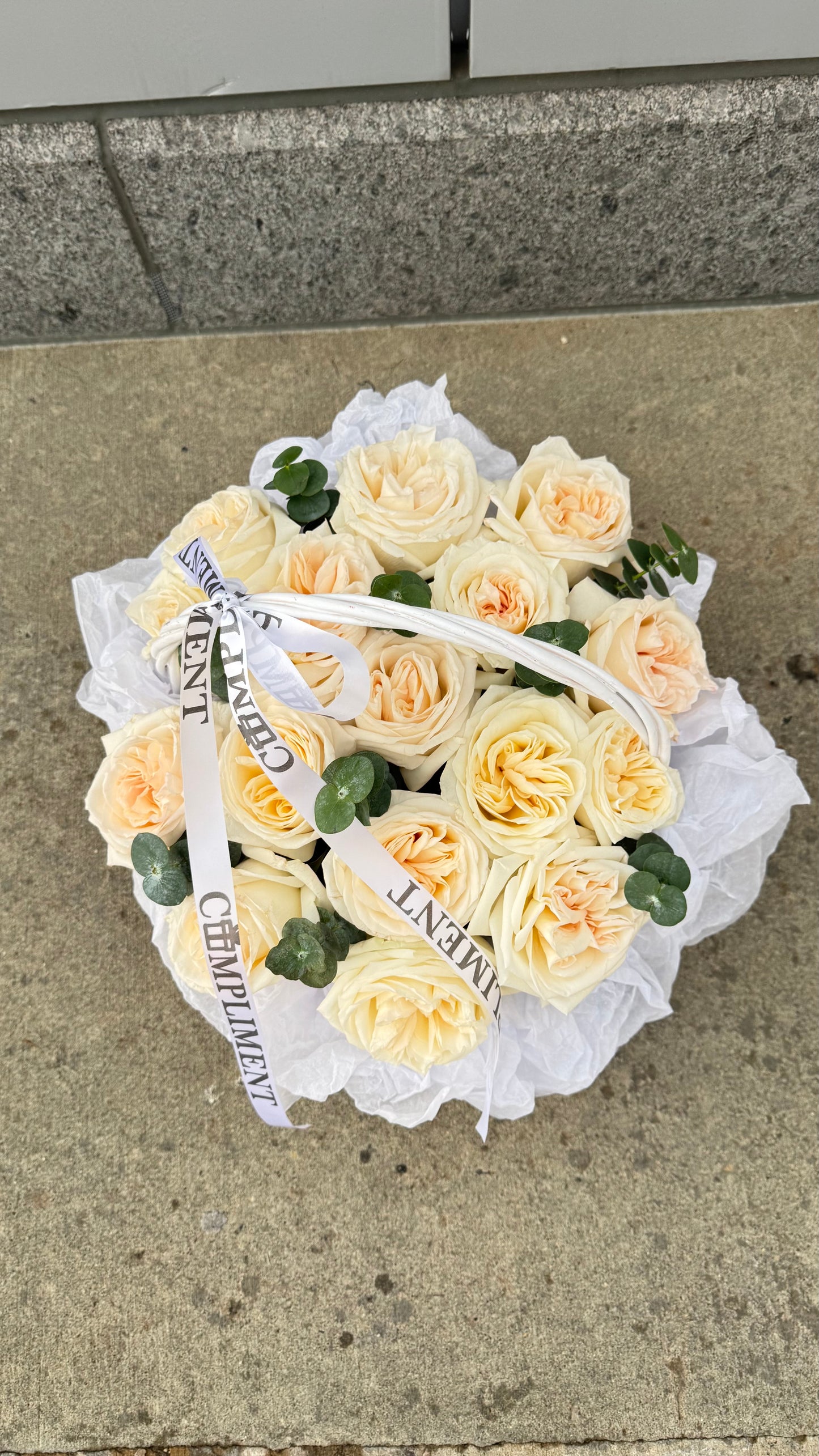 S/PEONY ROSES WHITE