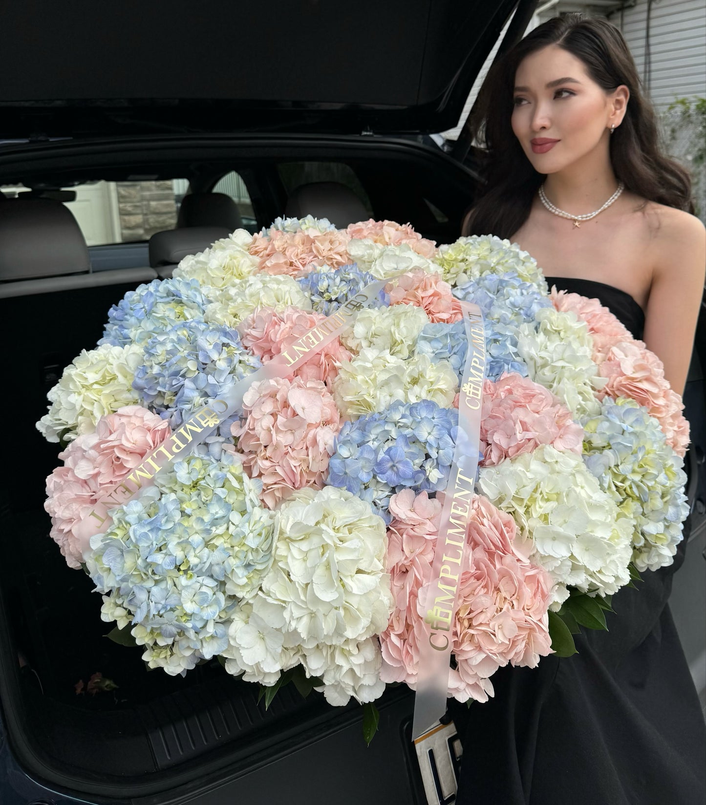 BASKET/L HYDRANGEAS MIX