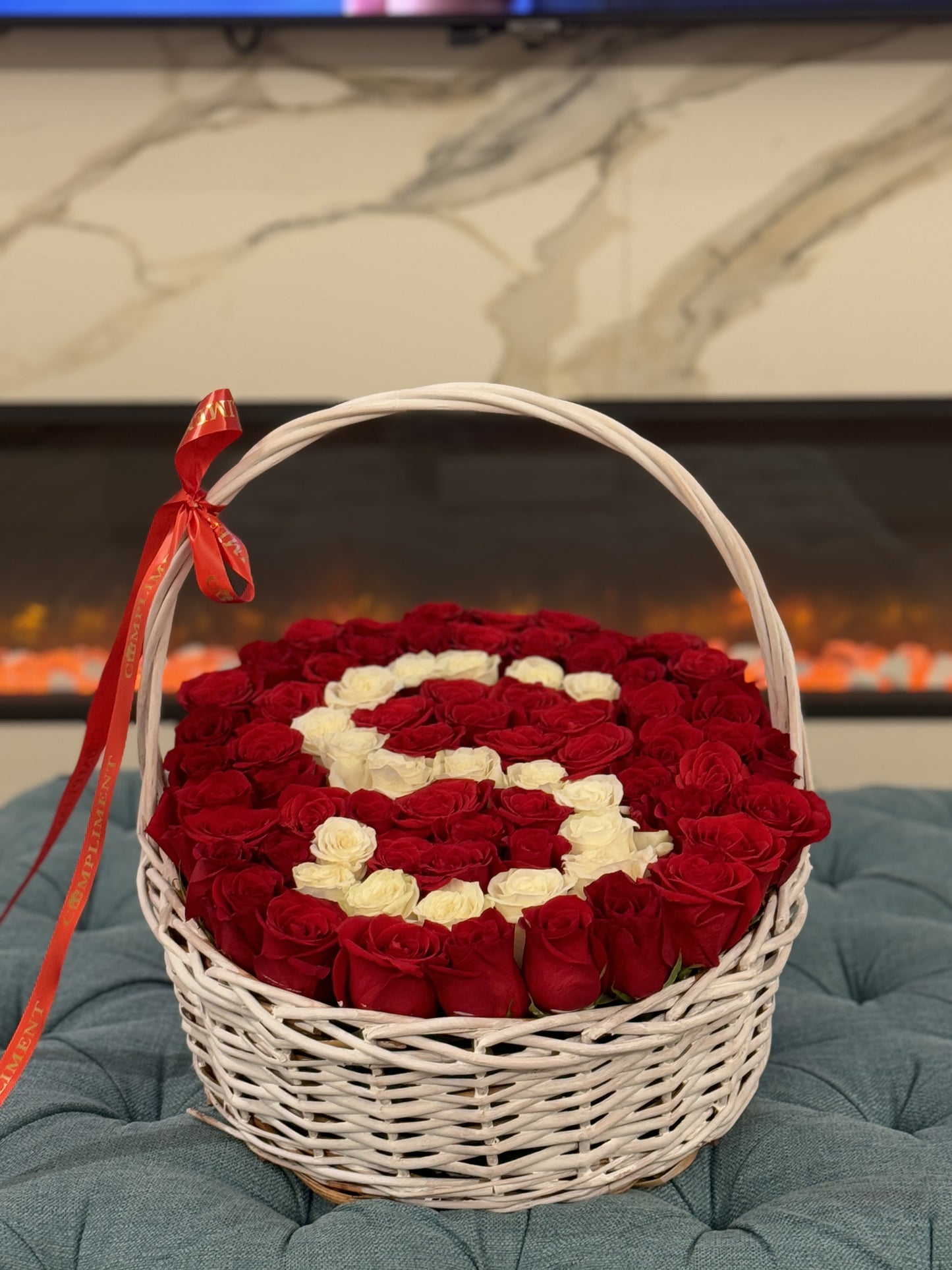 BASKET WITH A LETTER