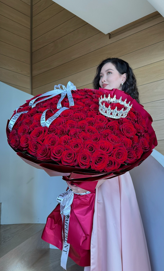 100 ROSES RED&CROWN