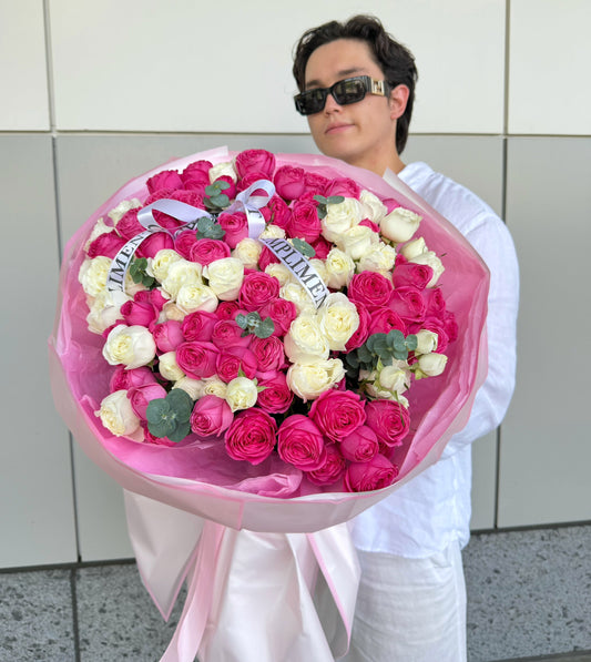 MIX PEONY SPRAY ROSES/ L SIZE
