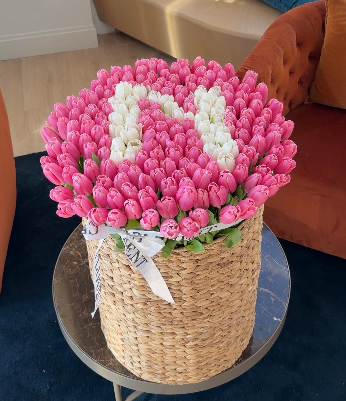 BASKET OF TULIPS