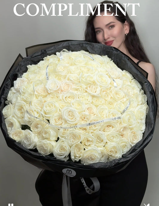 101 WHITE ROSES