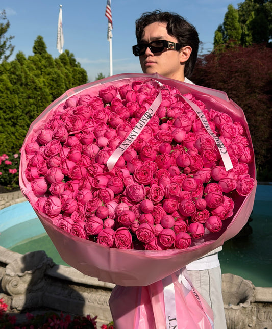 XL/ HOT PINK PEONY SPRAY