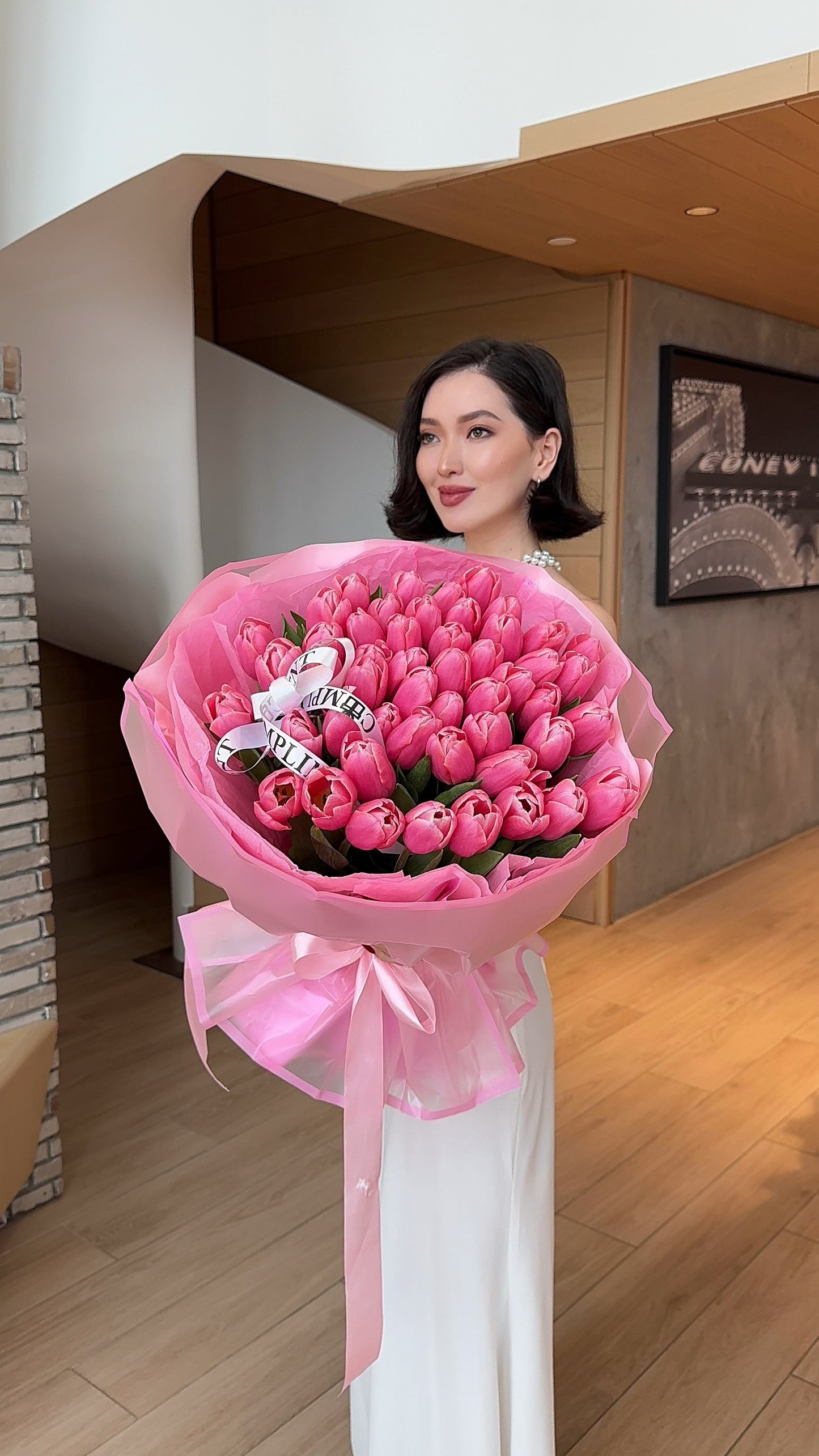 50 TULIPS PINK