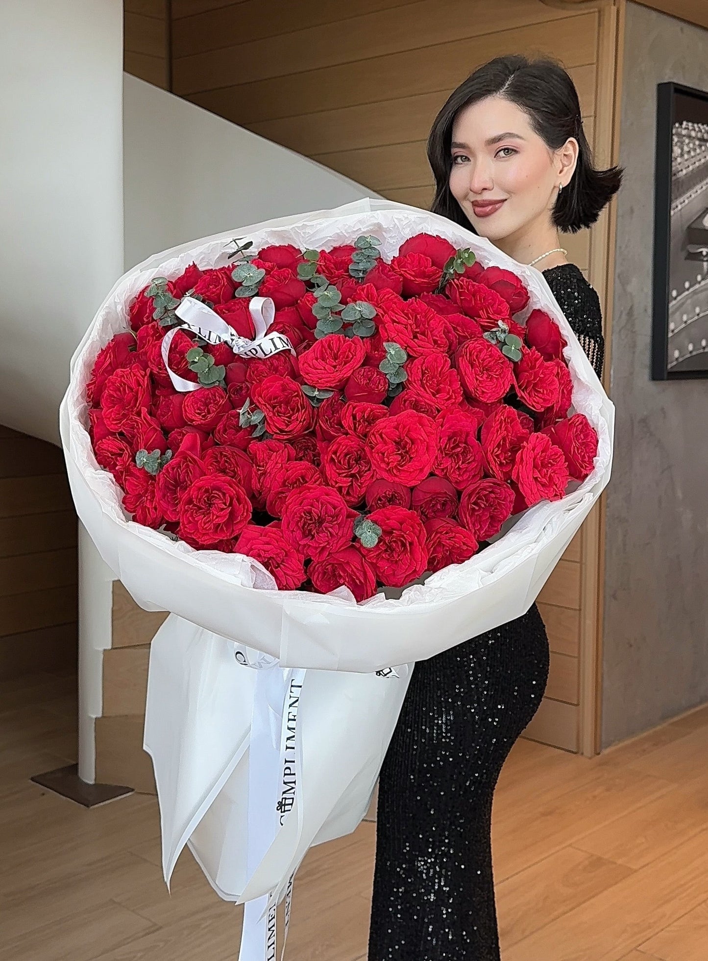 XL/RED PEONY SPRAY