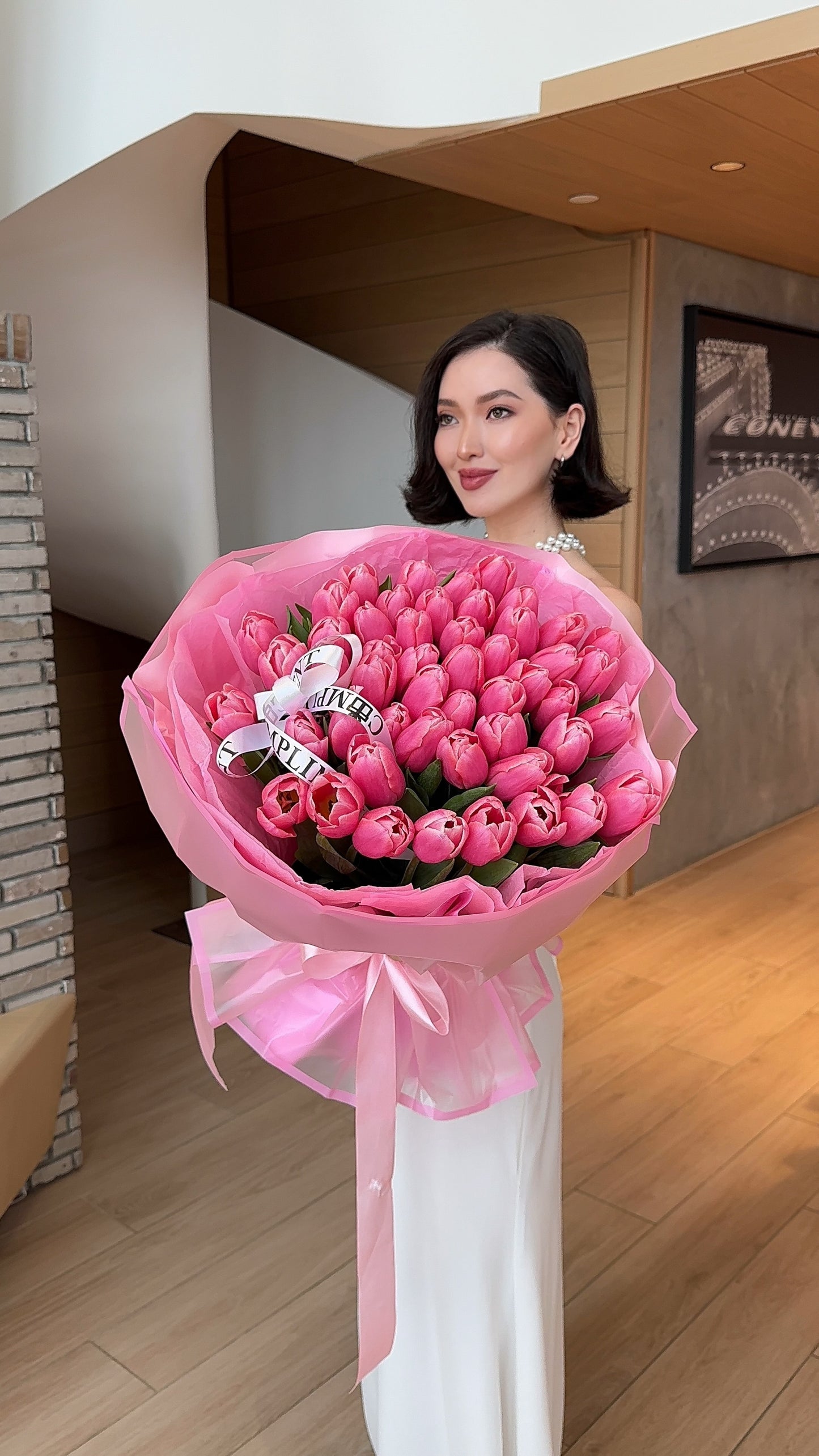 50 TULIPS PINK