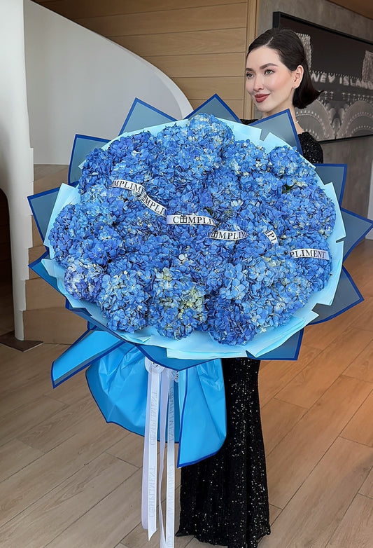 BLUE HYDRANGEAS/ XL