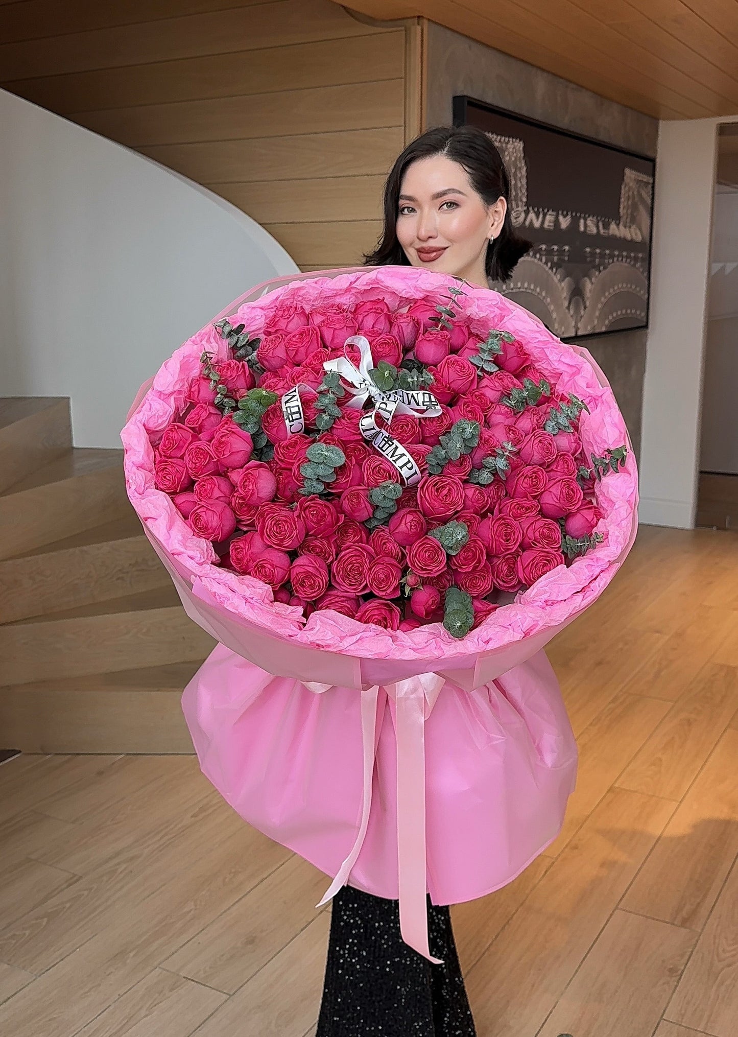 L/ PEONY SPRAY ROSES