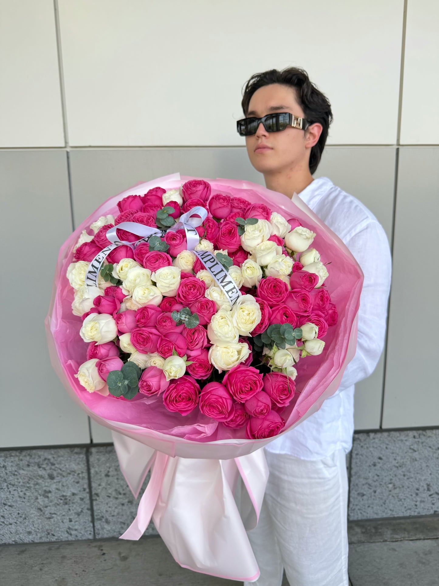 MIX PEONY SPRAY ROSES/ L SIZE