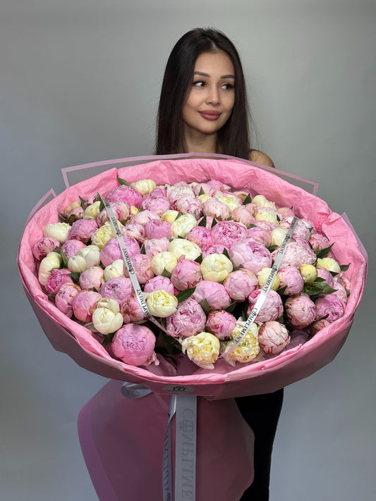 100 MIX PEONIES