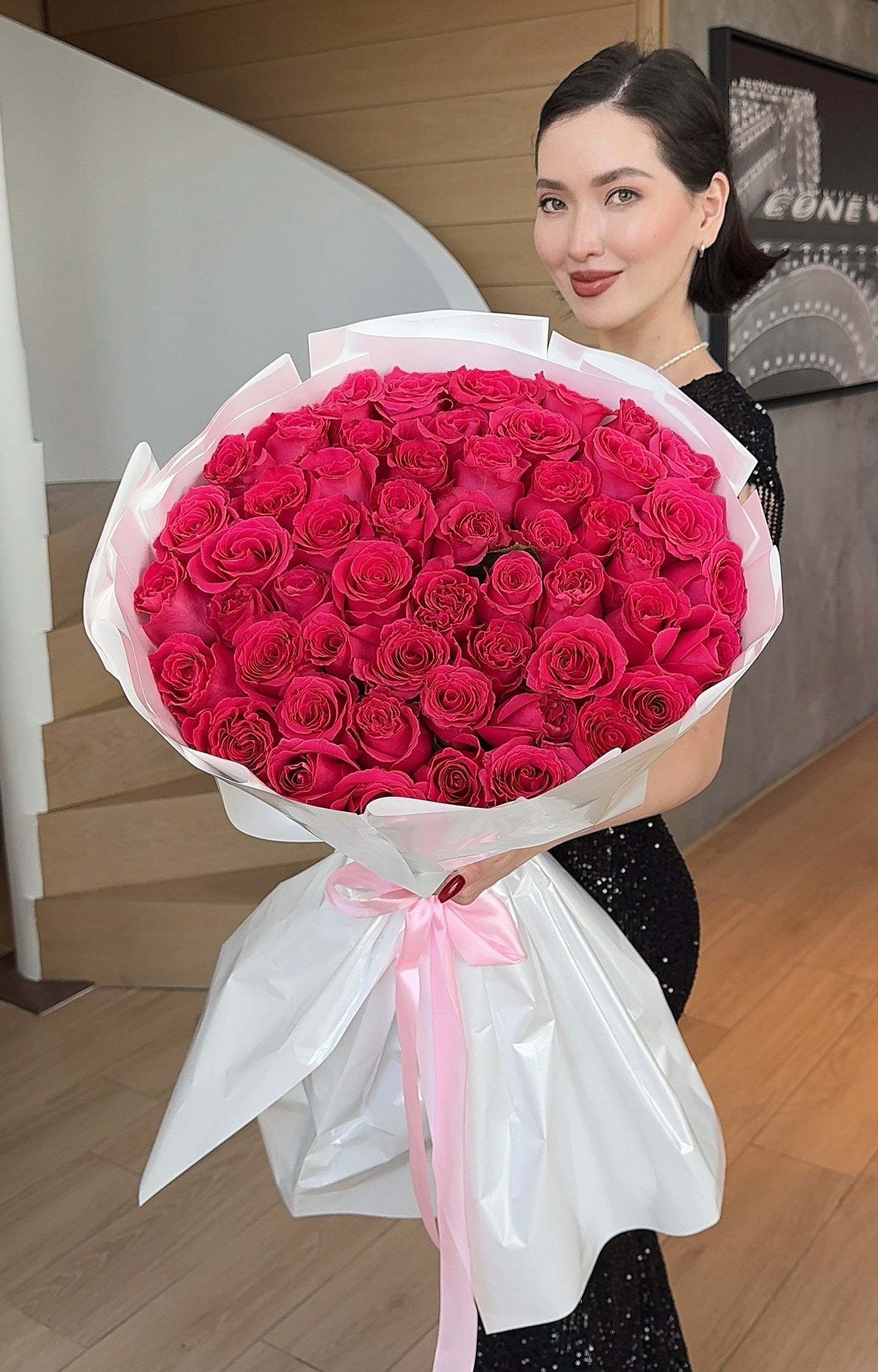51 HOT PINK ROSES