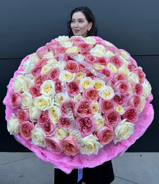 101 PEONY ROSES MIX