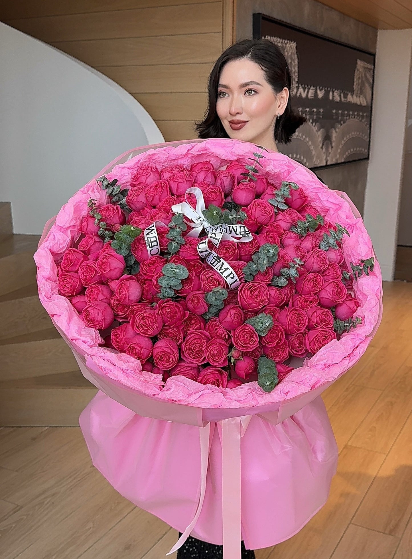 L/ PEONY SPRAY ROSES