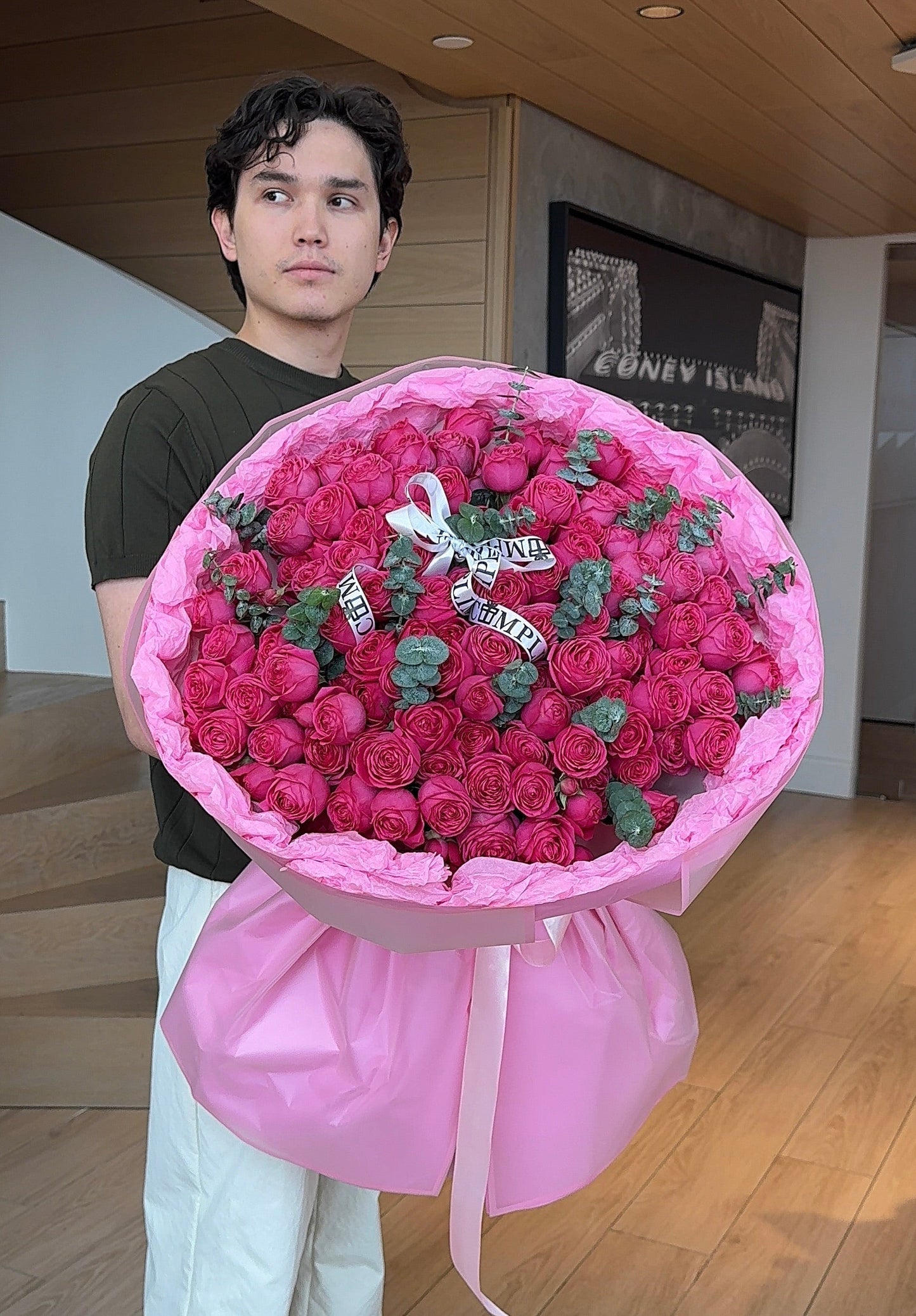 L/ PEONY SPRAY ROSES