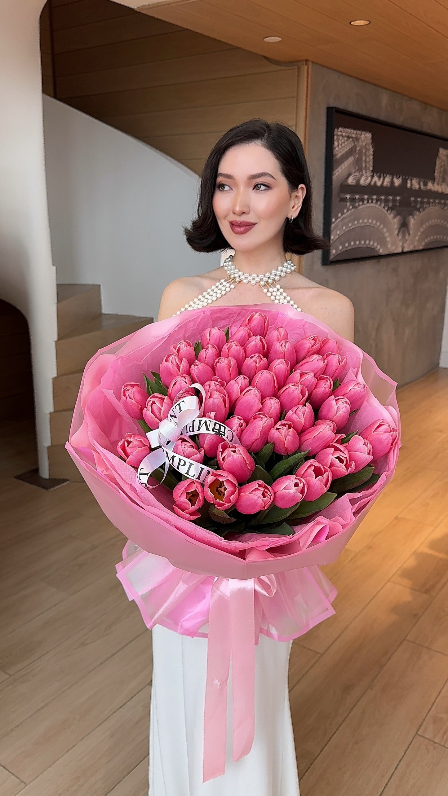 50 TULIPS PINK