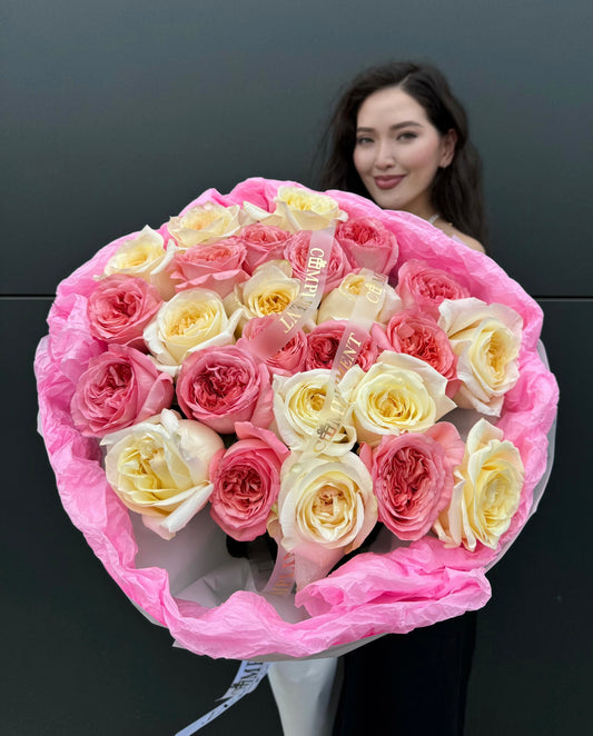 25 PEONY ROSES MIX